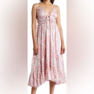 STITCHDROP Posh Peony Tiered Dress